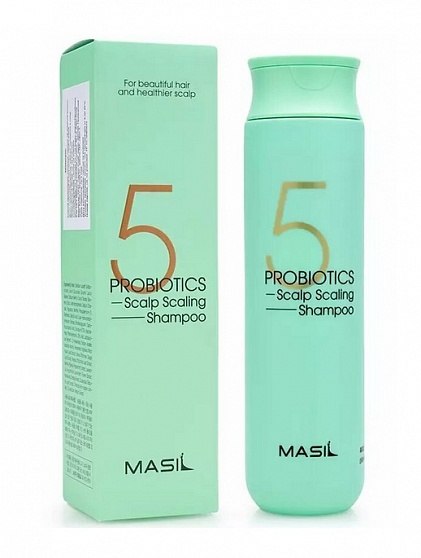 MASIL Шампунь для кожи головы глубокоочищающий с пробиотиками MASIL 5PROBIOTICS SCALP SCALING SHAMPOO,  300мл.