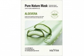 Anskin Маска для лица тканевая Secriss Pure Nature Mask Pack- Aloevera, 25мл.