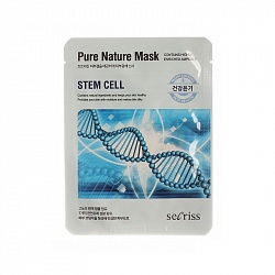 Anskin Маска для лица тканевая Secriss Pure Nature Mask Pack- Stem cell, 25мл.