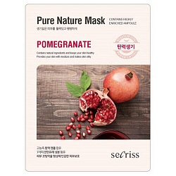 Anskin Маска для лица тканевая  Secriss Pure Nature Mask Pack-Pomeganate, 25мл.
