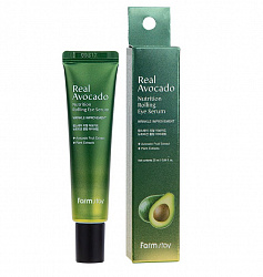 FarmStay Сыворотка-роллер для кожи вокруг глаз с экстрактом авокадо Real Avocado Nutrition Rolling Eye Serum, 25мл.