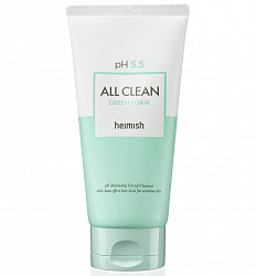 Heimish  Слабокислотный гель для умывания для чувствительной кожи pH 5.5 All Clean Green Foam, 30мл. 