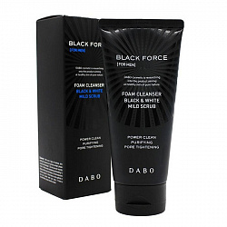 Dabo Пенка для мужчин с черным комплексом  Homme Black Force Foam Cleanser, 120 мл.