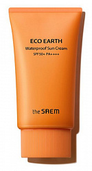 THE SAEM Крем солнцезащитный водостойкий Eco Earth Waterproof Sun Cream SPF 50+ PA++++, 50гр.