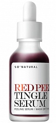 SO NATURAL Тонизирующая сыворотка-пилинг с эффектом покалывания Red Peel Tingle Serum, 35мл.